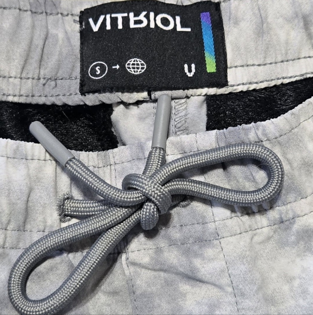 Vitriol Creeper Madness Graphic Grey Wash Board Shorts Mens Size Small(30) Beach - Picture 3 of 7